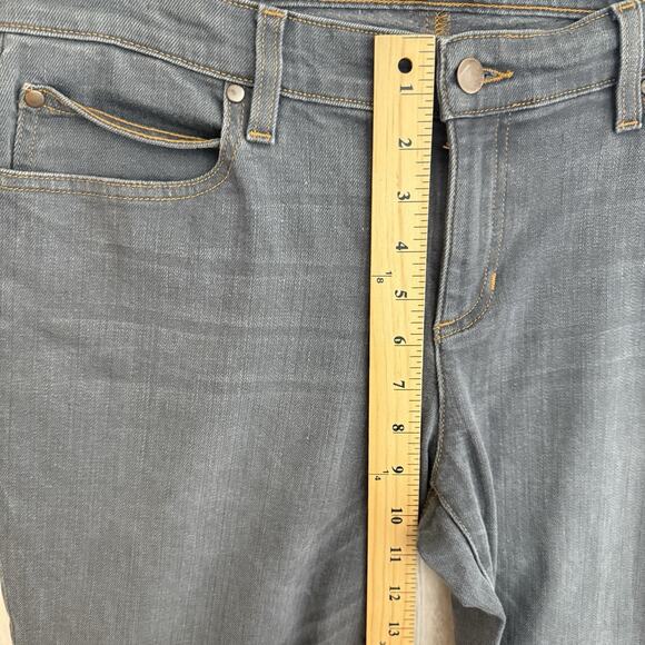 Eileen Fisher Jeans Womens 10 Gray Straight Leg Organic Cotton Blend Stretch USA - Picture 8 of 14
